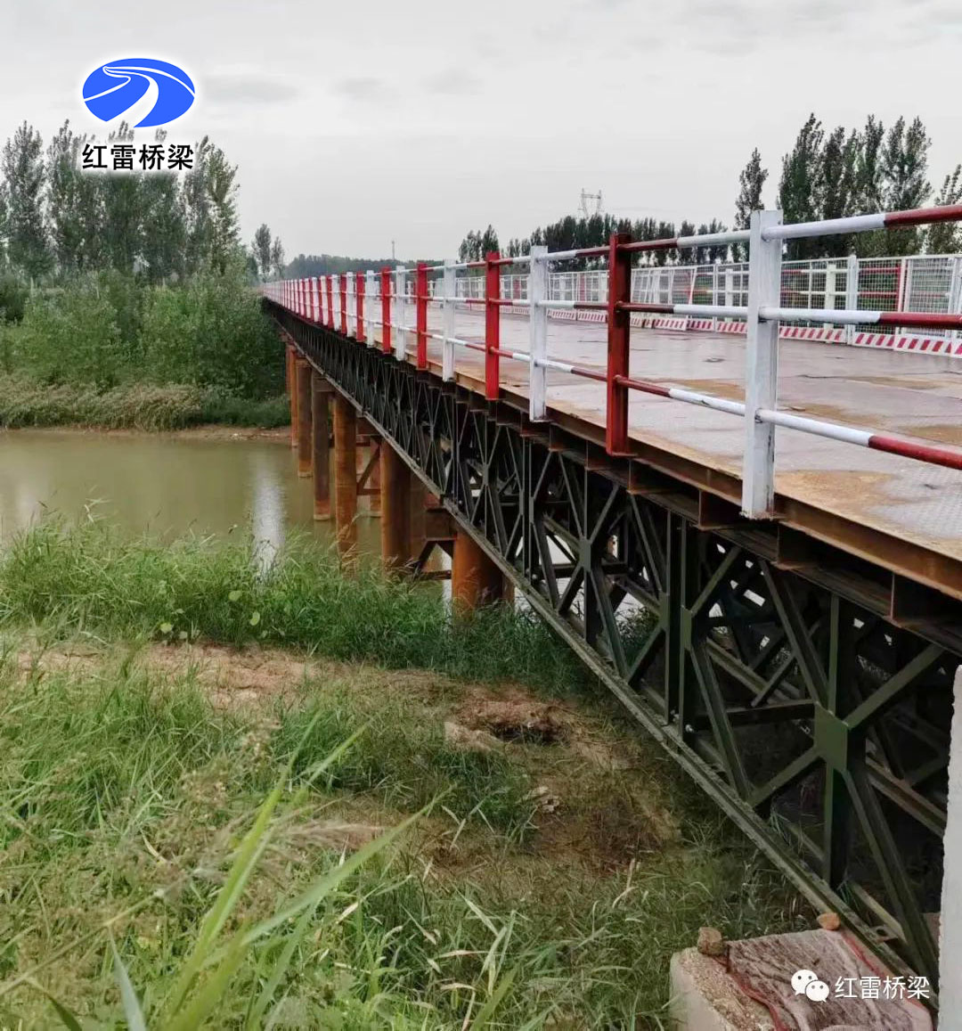 邯港高速公路沧州段钢便桥施工