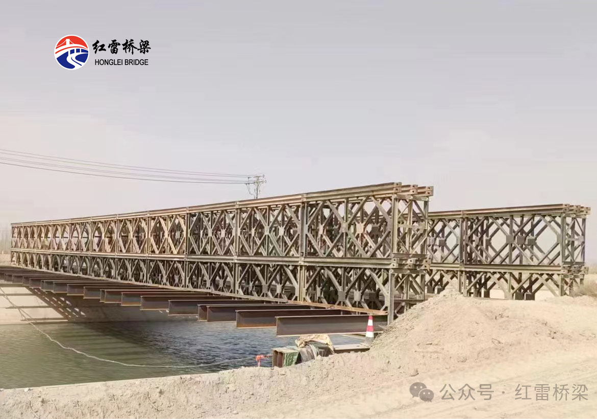 G3036阿克苏至阿拉尔高速公路项目钢便桥完工