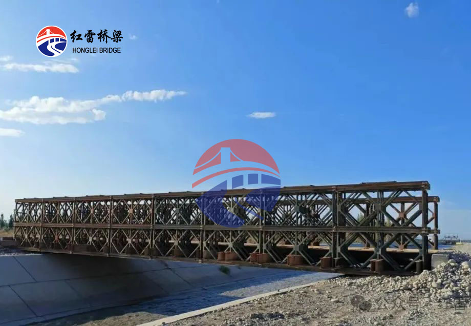 新疆喀什G3012—草湖—G314公路钢便桥完工