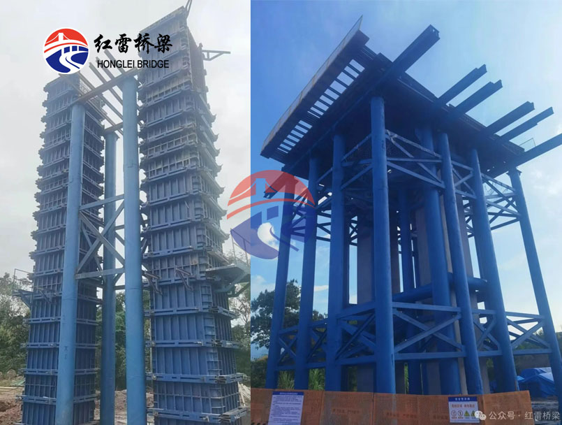 甬金衢上高速公路金华城区段穿越金温线立交工程连续梁及下部结构施工