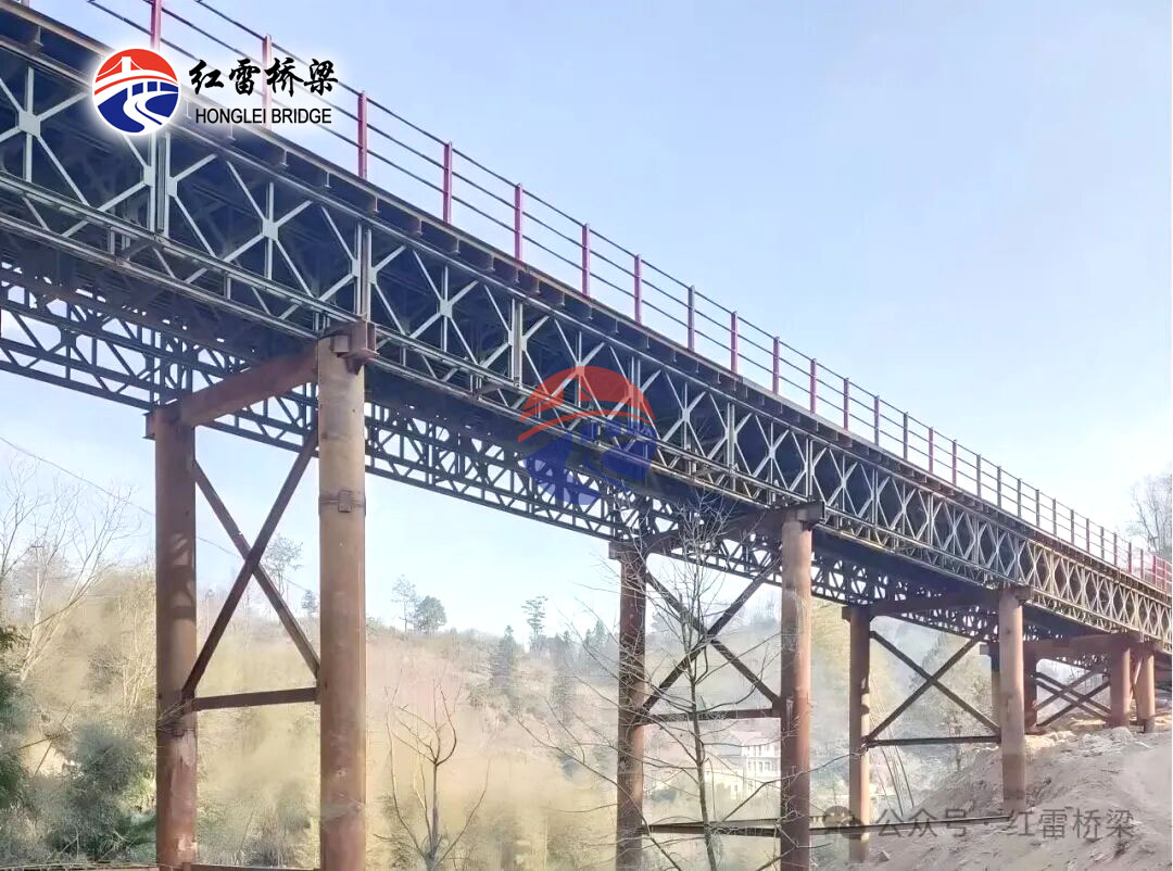 安徽六安安吉至旌德高速——再度施工钢栈桥两座